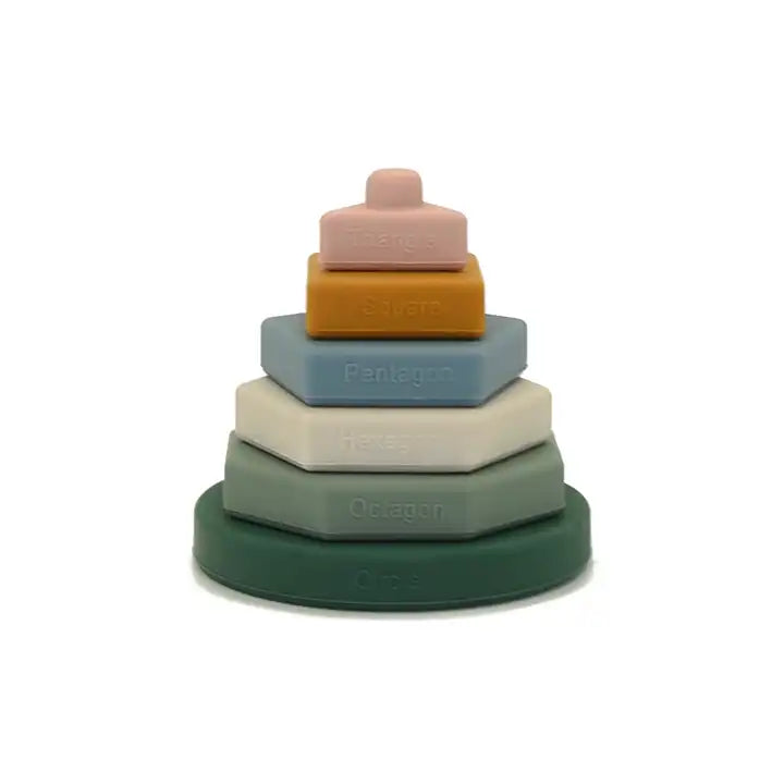 montessori geometric stacking toy