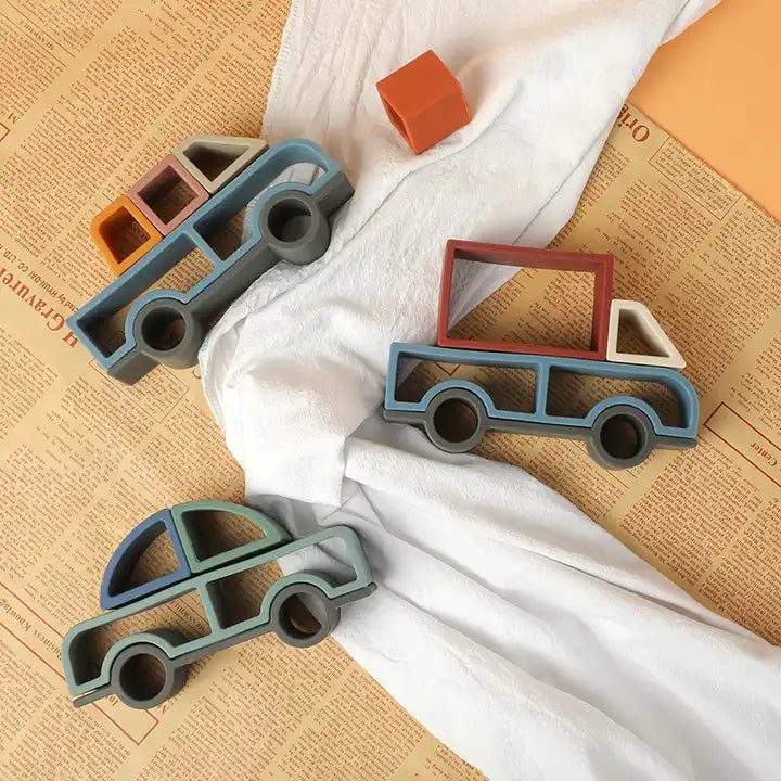 montessori diy vehicle stacking toy 3pcs