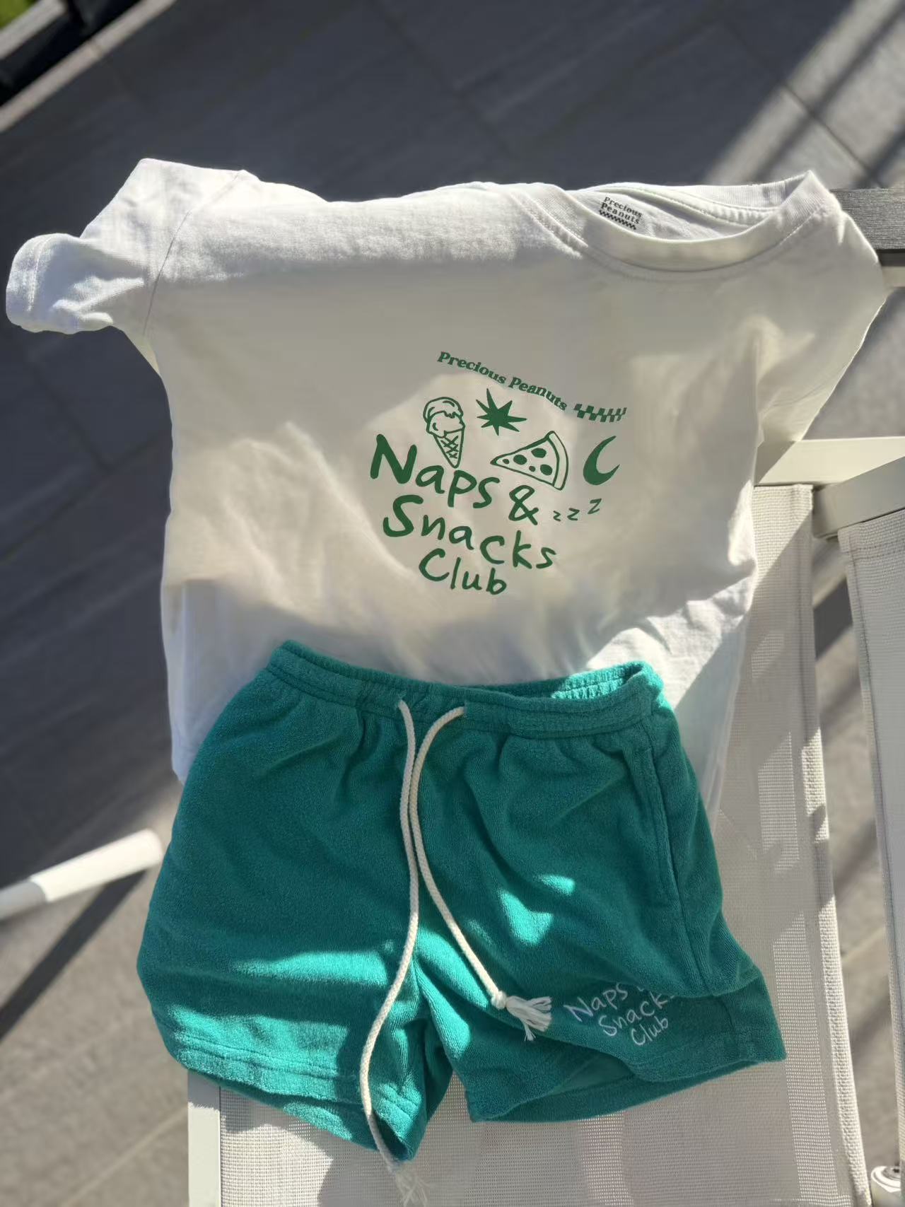 Olly Naps Snacks Club T-shirt set