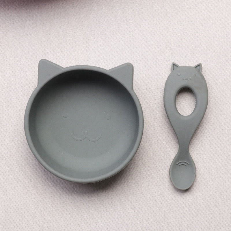 noah feeding set 3 pcs(bib, bowl, spoon)