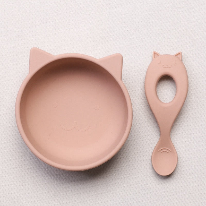 noah feeding set 3 pcs(bib, bowl, spoon)