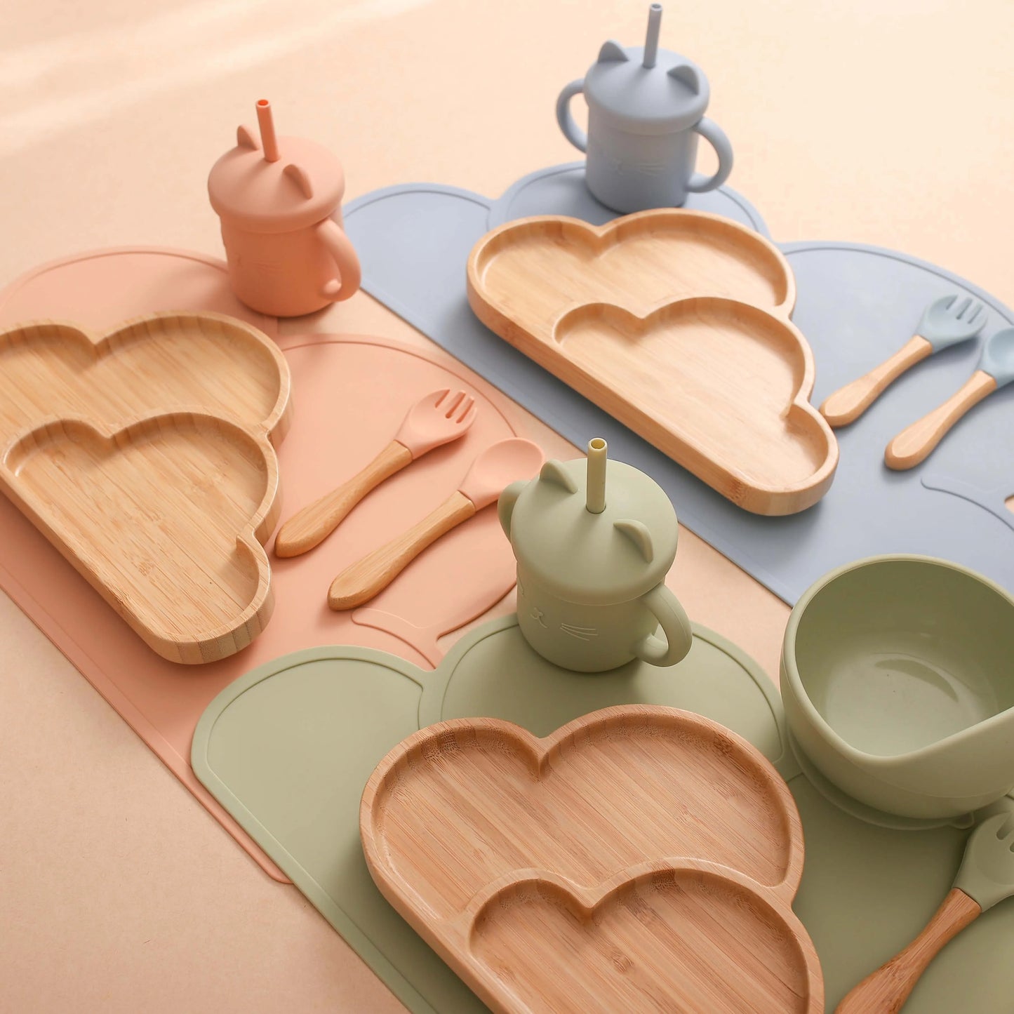 thea wooden feeding set 6pcs