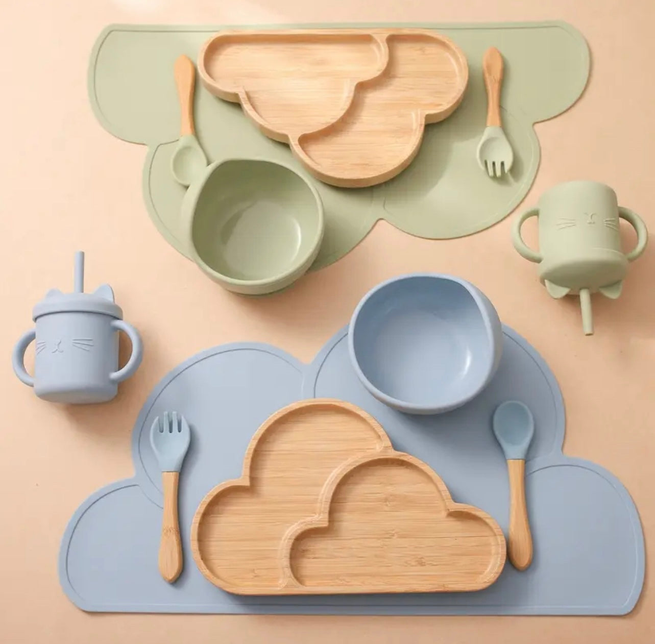 thea wooden feeding set 6pcs