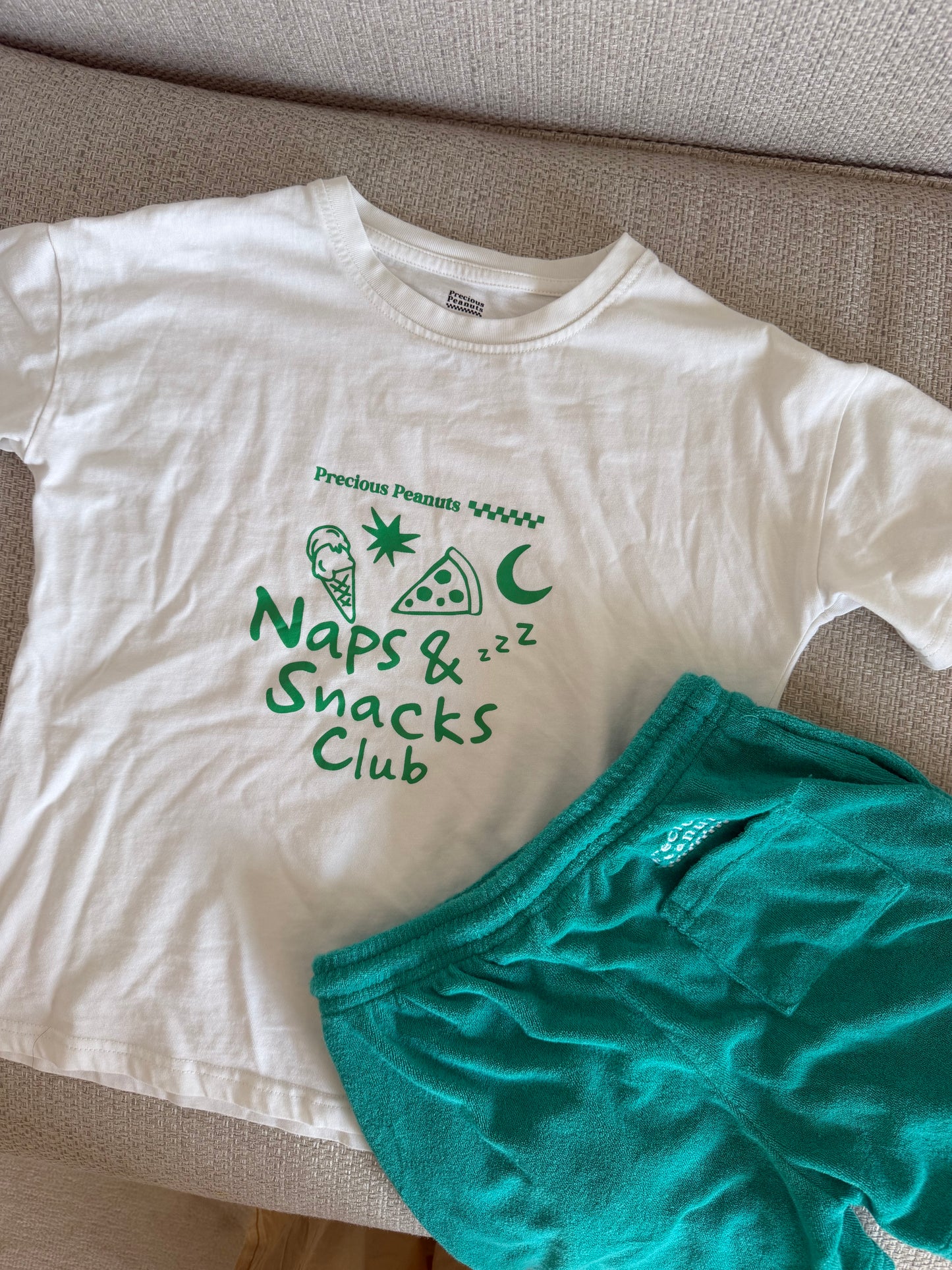 Olly Naps Snacks Club T-shirt set