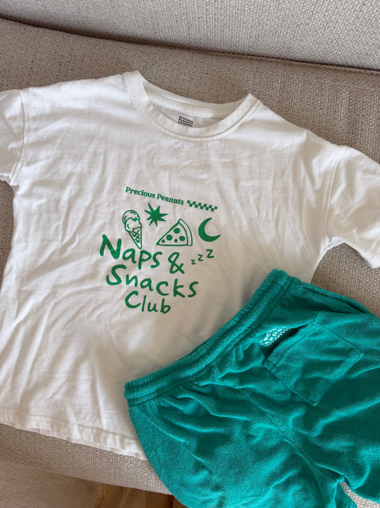Olly Naps Snacks Club T-shirt set