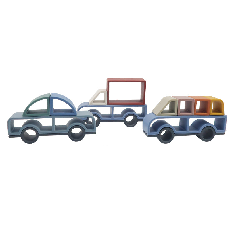 montessori diy vehicle stacking toy 3pcs