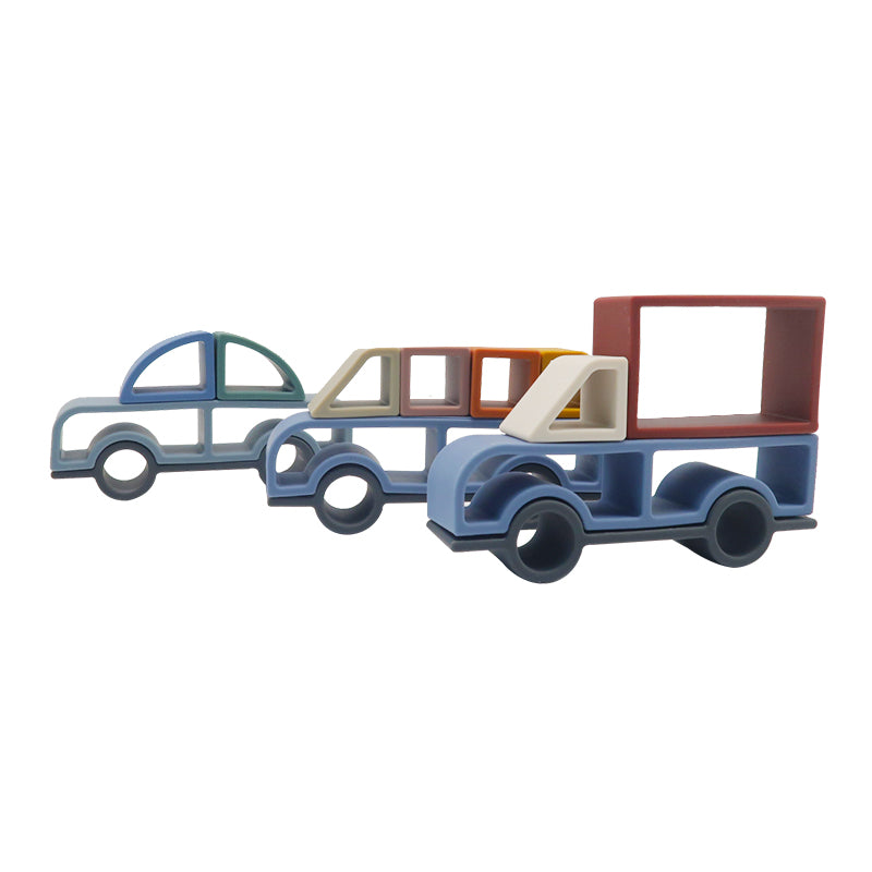 montessori diy vehicle stacking toy 3pcs