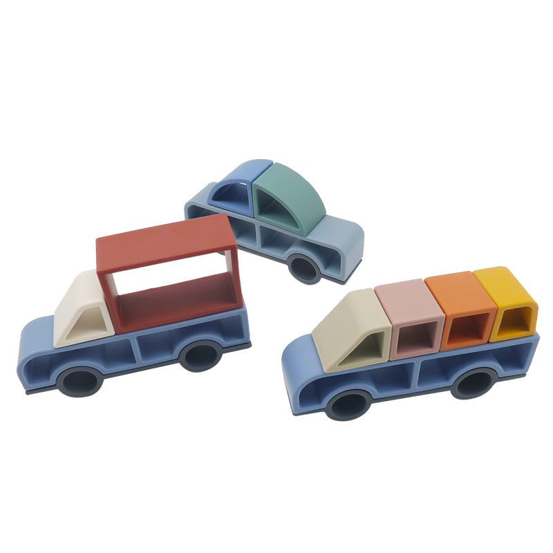 montessori diy vehicle stacking toy 3pcs