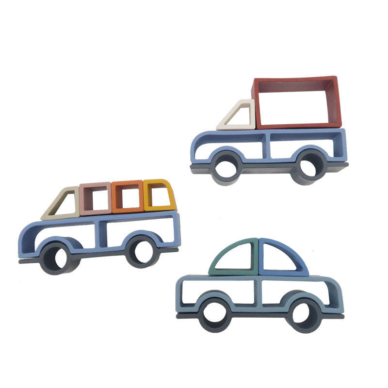 montessori diy vehicle stacking toy 3pcs