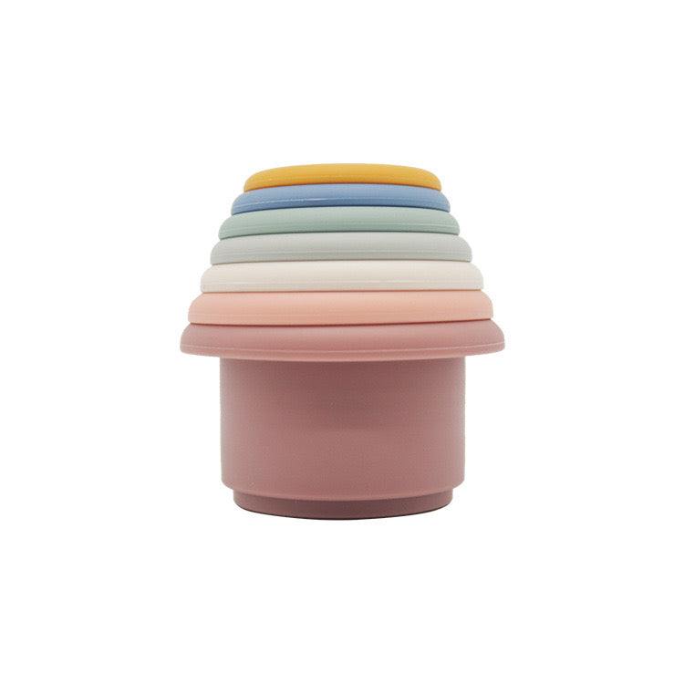 montessori rainbow multifunctional stacking cups