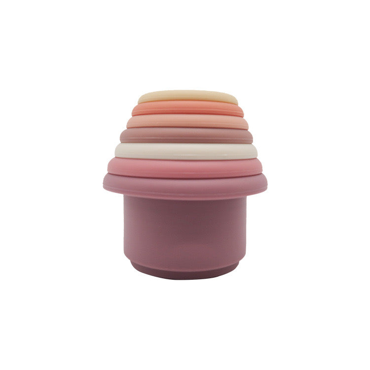 montessori rainbow multifunctional stacking cups