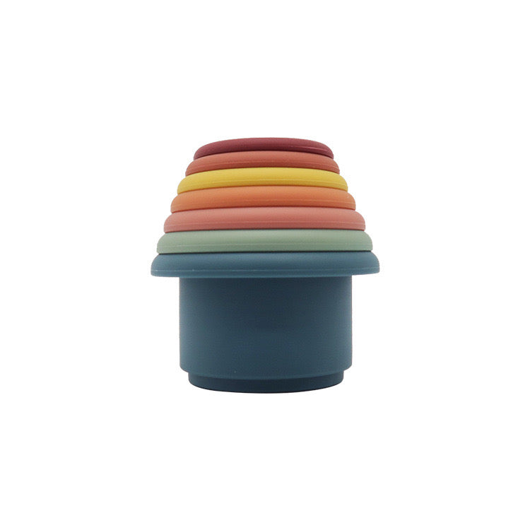 montessori rainbow multifunctional stacking cups