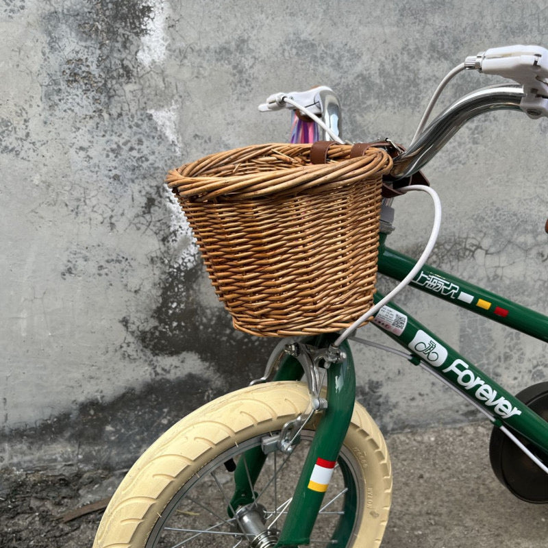 henry retro wicker kids bike basket