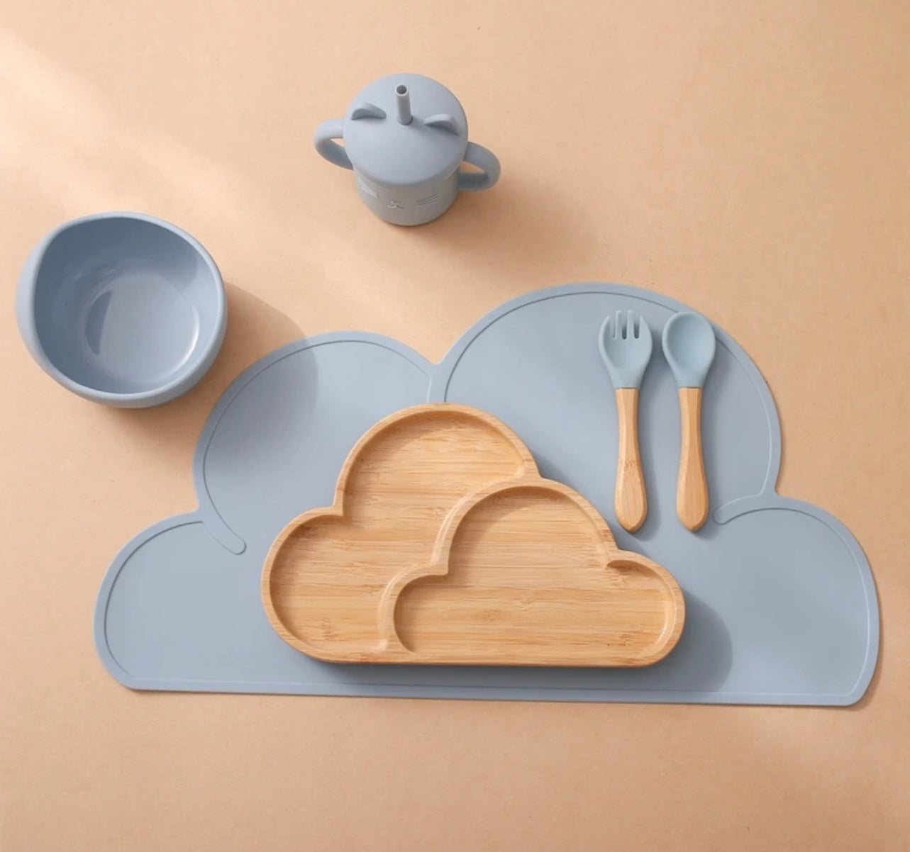 thea wooden feeding set 6pcs