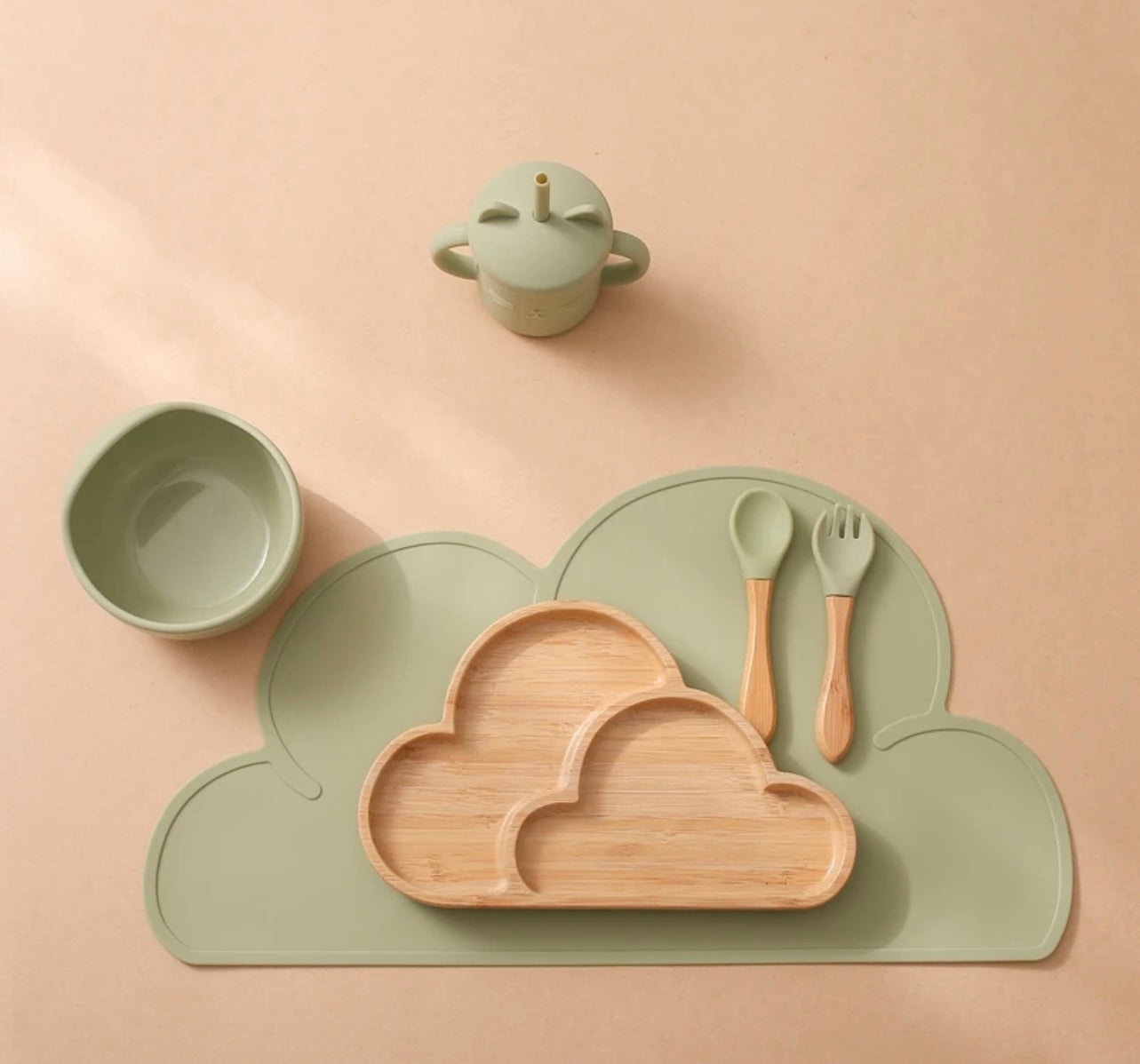 thea wooden feeding set 6pcs