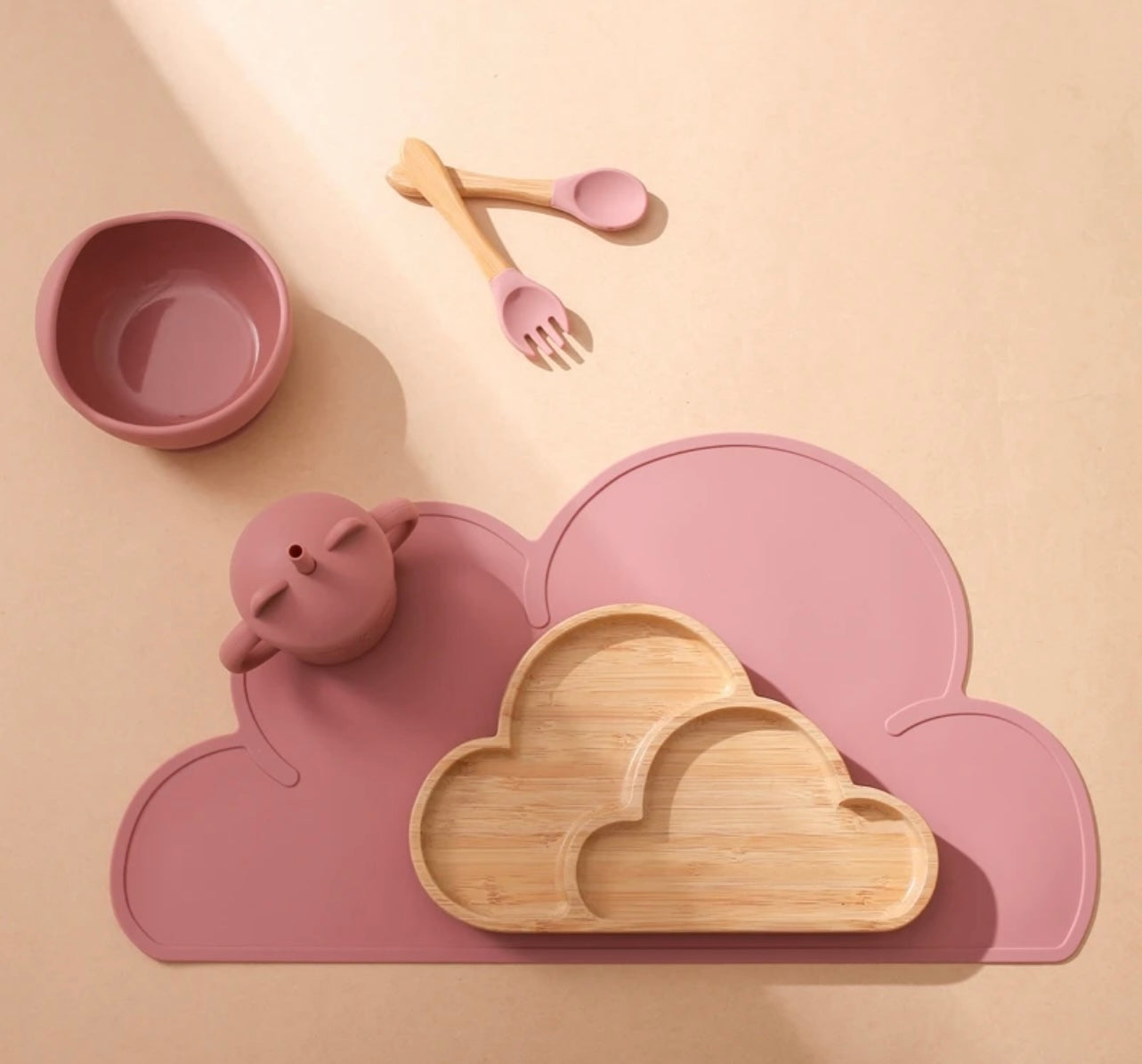 thea wooden feeding set 6pcs